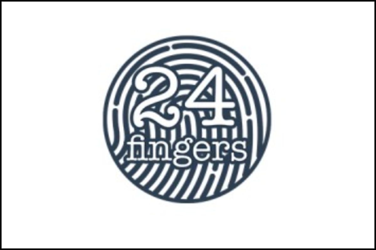 Reads, "24 fingers"