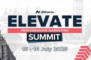 Text reads, "Elevate performance marketing summit. 15 and 16 July 2025. Available on demand until 31/12/2024"