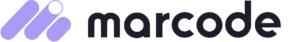 Reads, "Marcode". It is a company logo.