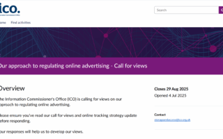 ICO request for views on digital marketing