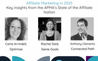 State of the Nation 2025 - Webinar from the APMA. Pictures of the three panellists.